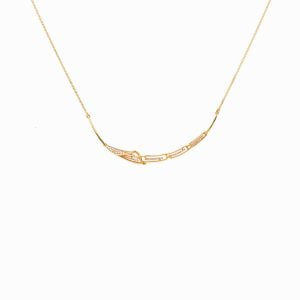 Tiesh Designer Diamond-Studded Necklace in 22kt gold