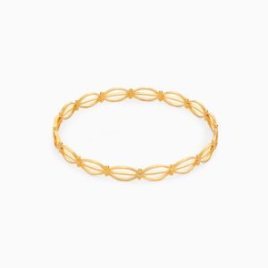 Tiesh 22kt Gold Eternity Bangle