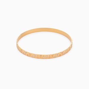 Tiesh 22kt Gold Diamond-Studded Bangle for Moments That Matter