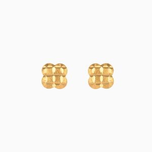 Tiesh 4-Leaf Clover Inspired 22kt Gold Earrings