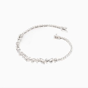 18kt White Gold Bracelet with Diamonds