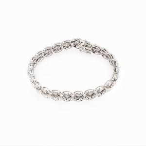 18kt White Gold Bracelet with Diamonds