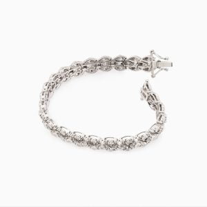 18kt White Gold Bracelet with Diamonds