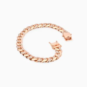 18kt Rose Gold Bracelet with Diamonds