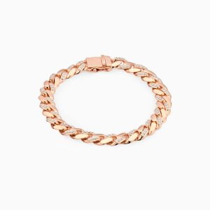 18kt Rose Gold Bracelet with Diamonds