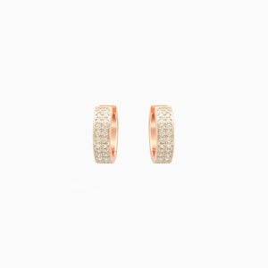 18kt Rose Gold Earrings with Diamonds