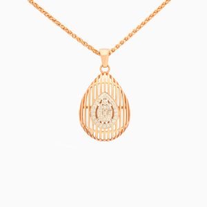18kt Rose Gold Pendant with Diamonds