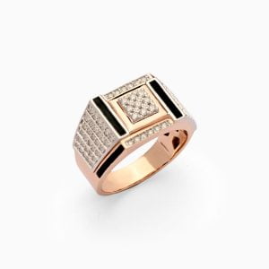18kt Rose Gold Ring with Diamonds