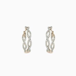 18kt Rose Gold Earrings with Diamonds
