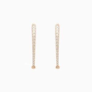 18kt Rose Gold Earrings with Diamonds