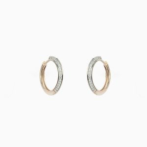 18kt Rose Gold Earrings with Diamonds