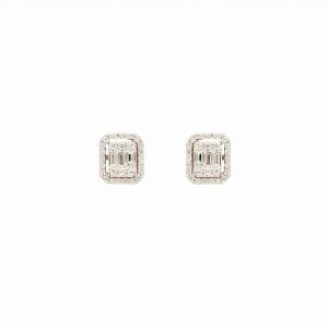18kt White Gold Earrings with Diamonds