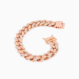 18kt Rose Gold Bracelet with Diamonds