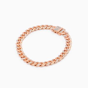 18kt Rose Gold Bracelet with Diamonds