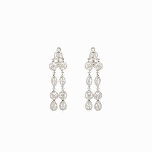18kt White Gold Earrings with Diamonds