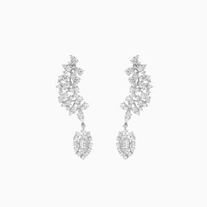 18kt White Gold Earrings with Diamonds