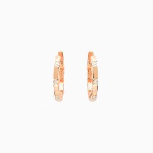 18kt Rose Gold Earrings with Diamonds