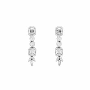 18kt White Gold Earrings with Diamonds