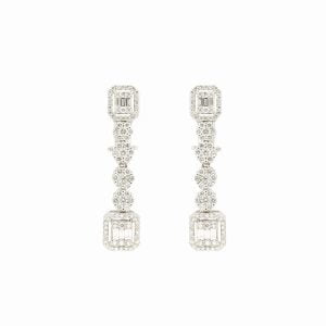 18kt White Gold Earrings with Diamonds
