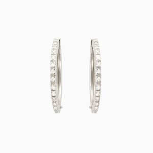 18kt White Gold Earrings with Diamonds