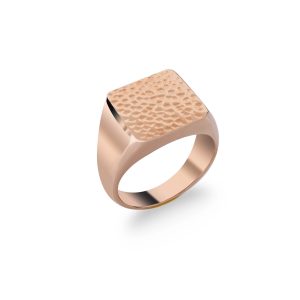 rose-gold-plated-silver-textured-signet-ring