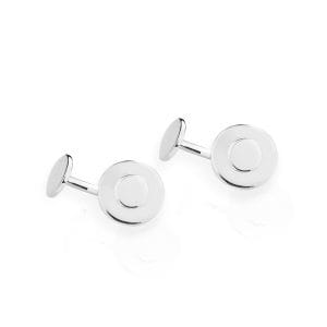 silver-minimalist-circular-cufflinks