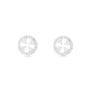 14kt White Gold Diamond Earrings