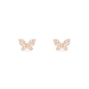 14kt Rose Gold Earrings With Diamonds